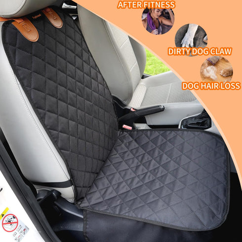 Waterproof Dog Front Seat Cover - Large Bucket Seat Protector for Cars