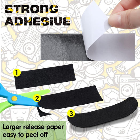 100 110x36mm Tinlade Pcs Fingerboard Grip Tape, No-Slip Foam Grip Tape for Finger Skateboards, Fingerboard Accessories