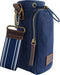 Water Bottle Holder for Walking, Durable Cotton Canvas with Genuine Leather, Insulated Crossbody Strap with Pocket