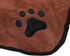 Dam Skerisi Water Absorbent Bathrobe for Dogs and Cats, Wearable Hooded Drying Bath Towel with Belt, Brown, Durably