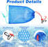 AojSup 6 Pcs Crab Trap Bait Bags with Locker, Portable Fish Trap Outdoor Sports Style Crab Snare Mesh Bait Traps Shrimp