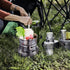 Hot Pot Alcohol Stove, Spirit Cooker with Pot, Camping Stoves Set, Easy to Carry Stainless Steel Liquid Stove