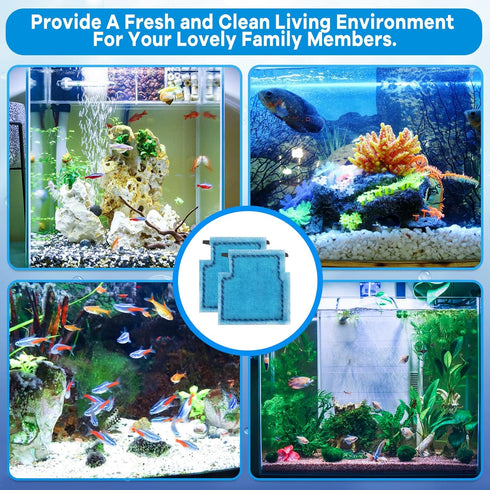 9 PCS Aquarium Filter Cartridge Compatible with Aqua-Tech Filters, EZ-Change #1