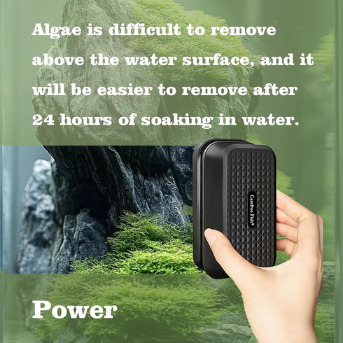 Super Strong Magnetic Cleaner for Glass Fish Tanks - Carefree Algae Scraper Brush