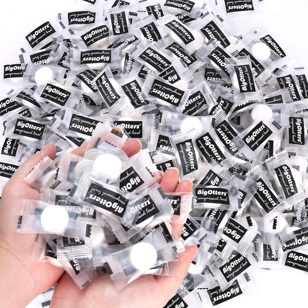 BigOtters 500PCS Compressed Towels, Bulk Disposable Towels for Face Portable Washcloths for