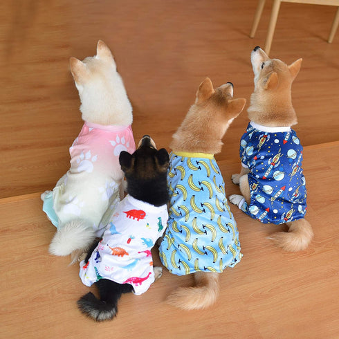 CuteBone Small Dogs Outfit, Soft Puppy Onesies Pjs Dog Pajamas, Pet Coat Cat Apparel, Comfy Doggie Jumpsuit