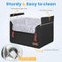 Akinerri Dog Car Seat for Small Dogs, Puppy Seat with Memory Foam Cushion and Safety Buckles, Pet Booster Car Seats