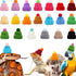 20 Pcs Pet Snake Hat with Adjustable Chin Strap, Mini Knitted Hats for Reptiles and Small Pets Accessories