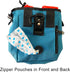 Jalousie Dog Training Pouch - Includes Clicker and Water Bowl, 5 Ways to Wear (Teal)