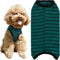 Dog’s Recovery Suit, Post Surgery Shirt for Puppy, Wound Protective Clothes for Little Animals (Green Black Stripe-M)