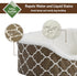 MidWest Homes for Pets Orthopedic Egg-Crate Nesting Pet Bed with Teflon Fabric Protector, XS Brown
