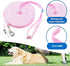 BAAPET Long Dog Training Leash with Clickers for Small, Medium and Large Dogs or Cats (15 Feet, Pink)