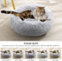 JOLLYVOGUE Calming Donut Dog Bed, Fluffy Washable Round Bed, Cozy Soft Cushion for Large Dogs (27"), Anti-Anxiety