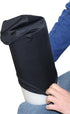 Rehabilitation Advantage Black Fabric Foam Roller Cover, 18" Long, Cover Only