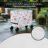 Xumfabuy 80 Cooler Cover, Conch Print Outdoor Bar Cart Cover Compatible with Most Quart Patio Cooler Cart, Ice Chest