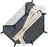 Pet Lounge, Raised Indoor Pet Bed for Cats or Small Dogs, Reversible Fabric Hammock for Comfort