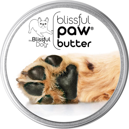 The Blissful Dog Paw Butter, 4 oz. Moisturizer for Dry Paw Pads, Softens & Protects Rough Paws