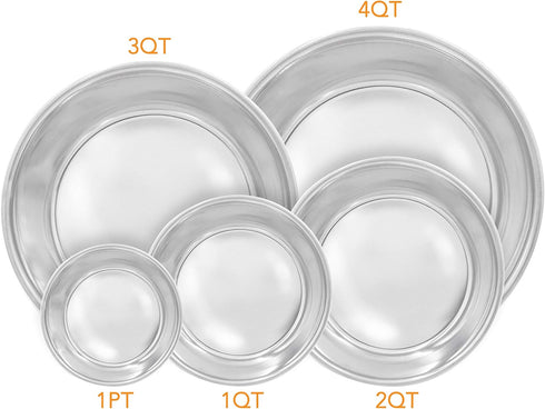 Fuzzy Puppy Heavy-Duty Stainless Steel Food & Water Bowl for Cats & Dogs, Silver, 3 Quart