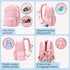 Backpack 2 Dog Travel Bag for Supplies - Complete Dog Diaper Bag with BPA-Free Travel Bowls, Treat Pouch, Food