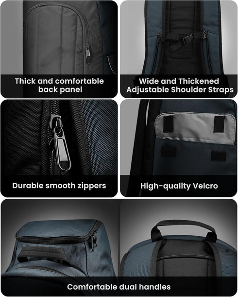 OutdoorMaster 50L Ski Boot Bag - Waterproof Travel Backpack with Helmet Compartment