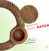 Benebone Medium Ring Durable Dog Chew Toy, Real Bacon, Made in USA