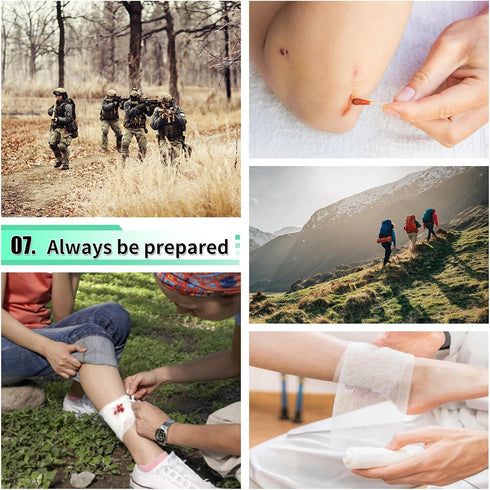 Abpir 171PCS Survival First Aid Kit with Survival Gear, First Aid Supplies, Emergency Tent, and MOLLE Nylon Bag, Ideal