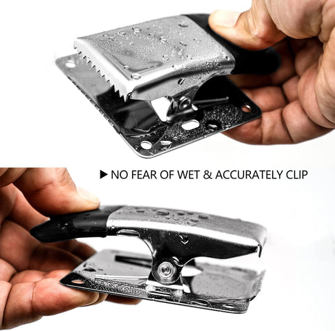 SAMSFX Fish Cleaning Board Tools - Fillet Clamp with Screws, Deep-Jaw Fish Tail Clip Board for Bait