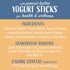 Yogurt Sticks, Prebiotic & Probiotics, Protein Rich, Lactose Free, Gluten Free, 5 pieces, Peanut Butter Flavor
