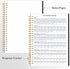 Fitness Journal Workout Planner, A5 (6.4" x 8.3") Undated Journal for Men & Women to Track Progress and Achieve Goals