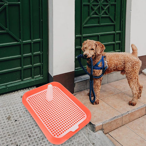 17.7x14x2 Inches ULTECHNOVO Mesh Dog Toilet Tray Lightweight Anti-Slip Easy Clean Removable Mesh Top for Indoor Puppy