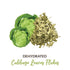 100gm (3.5oz) SHROOTS Dehydrated Cabbage Flakes Air Dried Vegetable Non-GMO Additive-Free Dried White Cabbage Perfect