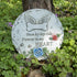 Pet Memorial Stone for Loss Dog or Cat, Dog Passing Away Sympathy Bereavement Gifts, Pet Grave Markers with Paw Prints Funerary Headstones Outdoor Garden