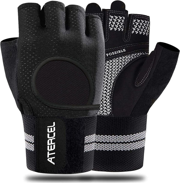 ATERCEL Weight Lifting Gloves Breathable Workout Gloves with Wrist Support for Gym,