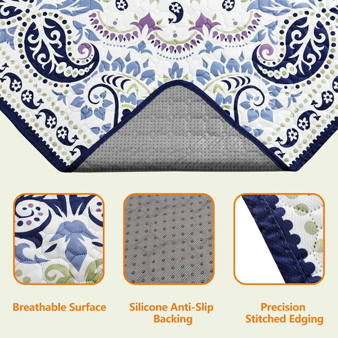 Mozin 1 Pack 72"x72" Washable Pee Pads for Dogs, Super Absorbent Reusable Puppy Pads Waterproof, Leak-Proof & Non-Slip