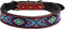 Western Leather Pet Floral Tooled Dog Collar Heavy Duty Adjustable Padded with Beaded Buckstitch (Medium - L - 19.5")