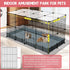32 Playpen,47.5" 23.7" 31.5" Panels Small Animal x x Pet Playpen with Upgrade Waterproof Mat,C&C Cage for Guinea Pigs