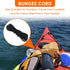 Kayak Carry Handle Rigging Kit with 19.7 FT 5mm Elastic Bungee Cord, Pad Eyes, J Hooks, Screws for Kayaks