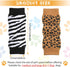Geyoga 8 Pcs Knitted Elastic Dog Leg Warmers, Hock Protectors, Covers for Medium Large Pets, XL