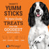 Yumm 24 Count Pack etta says! Sticks Natural Dog Treats - Beef, Chicken, Pork, and Turkey Dog Jerky Treats