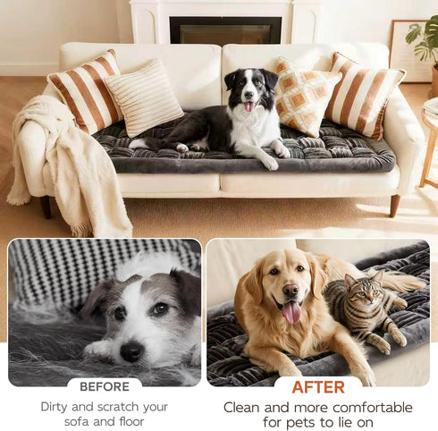 Tranquitas 24.5" 51") Backseat Pet Bed Mat, Dog Bed for Cars, Fit for Backseat Extenders, Car Seat Protector, Nonslip