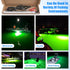 80W 40000Lumens 12V AGOOL Underwater Fishing Light Super Bright LED Green Fishing Light Submersible Fish Bait Finder