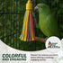 Platinum Tweeter Weave Bird Toys - Colorful, Safe Cotton Rope Playground Accessories for Parrots