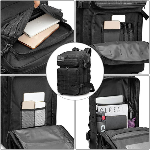 G4Free 40L Military Tactical Backpack, 3 Day Assault Survival Molle Pack Bug Out Bag