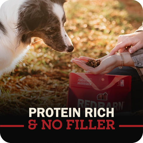 93% 2lb Redbarn Powerfood Air Dried Dog Food for Digestive Gut Health - Beef, Beef Organs & Lamb with Prebiotics