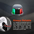 TRUE MODS Red Green LED Marine Navigation Bow Light - Waterproof Chrome & ABS, 2 Nautical Mile Visibility for Boat