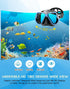 Set,Panoramic Greatever Dry Snorkel Wide View Anti-Fog Scuba Diving Mask,Professional Snorkeling Gear for Adults Kids