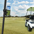 Golf Cart Phone Mount Holder, Compatible with iPhone/Galaxy/Google Pixel, EZGO/Club Car/Yamaha, Black-Red