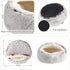 Calming Dog Beds & Cat Cave Bed with Hooded Cover, Removable Washable Round Beds for Small Medium Pets, Fits up to