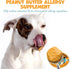 Pack (239g) Approved Dog Peanut Butter - Aids Dog Itching Skin Relief & Allergy Support with Colostrum - Contains