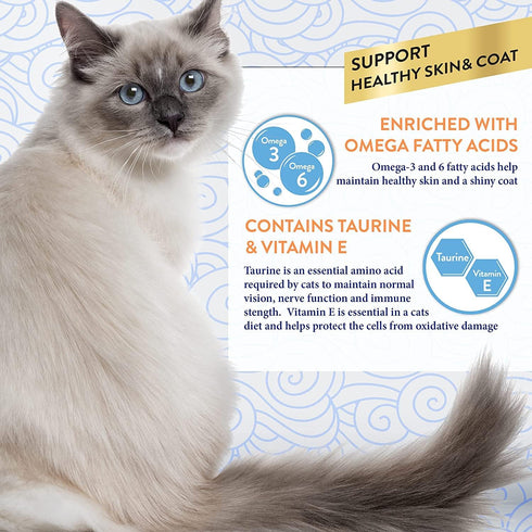 INABA Churu for Skin and Coat Lickable Purée Cat Treats, 0.5 Ounces Each, 2 Flavor Variety Pack